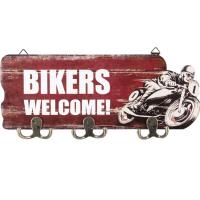 Вешалка для ключей или одежды "Bikers welcome!"