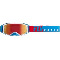 Очки кроссовые FLY RACING Zone PRO red/white/blue red mirror/clear lens