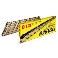 Цепь DID 525-104 VX3 Pro-Street Gold&Black X-Ring ZJ