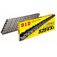 Цепь DID 525-118 VX3 Pro-Street Silver&Silver X-Ring ZJ