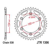 Звезда ведомая (задняя) JTR1306-42ZBK