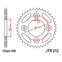 Звезда ведомая (задняя) JTR212-34