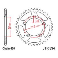 Звезда ведомая (задняя) JTR894-48ZBK