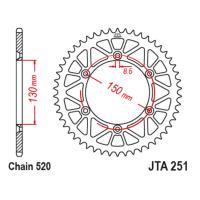 Звезда ведомая (задняя) алюминиевая JTA251-49BLK