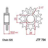 Звезда ведущая (передняя) JTF704-16RB