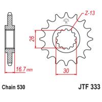 Звезда ведущая (передняя) JTF333-16RB