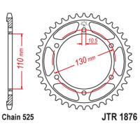 Звезда ведомая(задняя) JTR1876-45ZBK