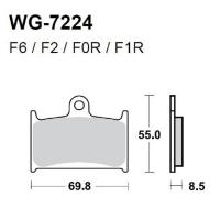 Тормозные колодки WRP WG-7222-F0R
